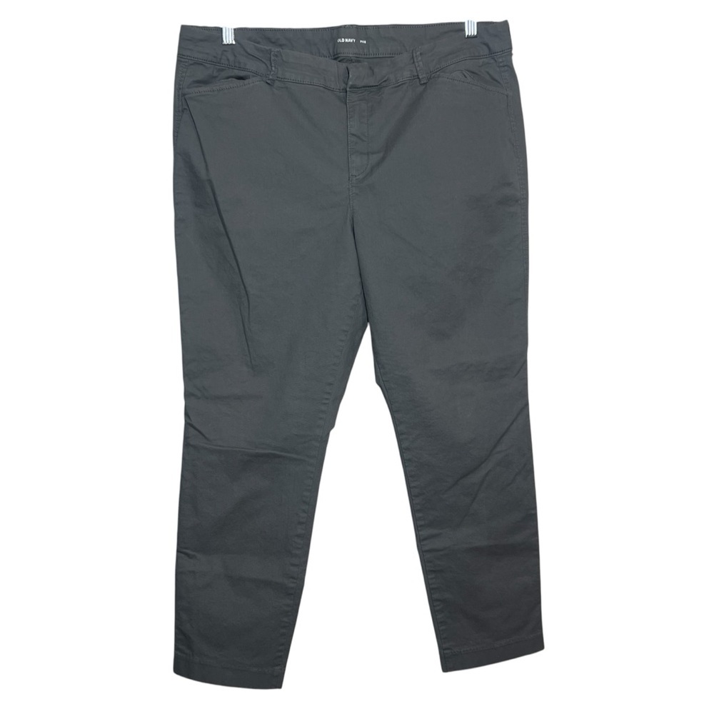 Old Navy Pixie Pants Womens Size 16 Gray Slim Fit Casual Work Career